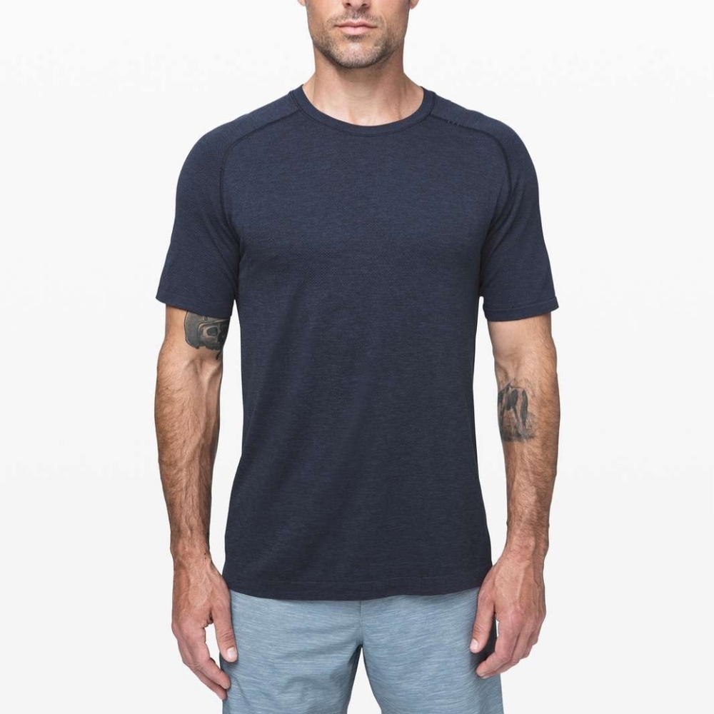 Lululemon Metal Vent Tech Short Sleeve 2.0 Mineral Blue True Navy Size XL